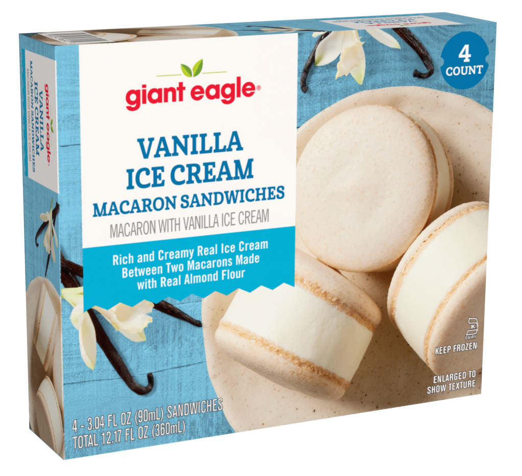 Vanilla Ice Cream Macaron Sandwiches