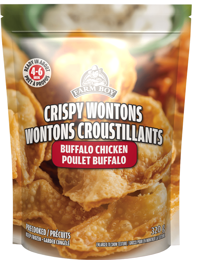 Buffalo Chicken Crispy Wontons