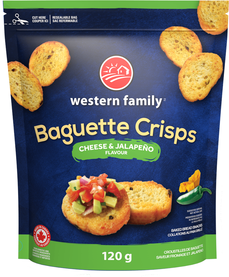 Cheese & Jalapeño Baguette Crisps