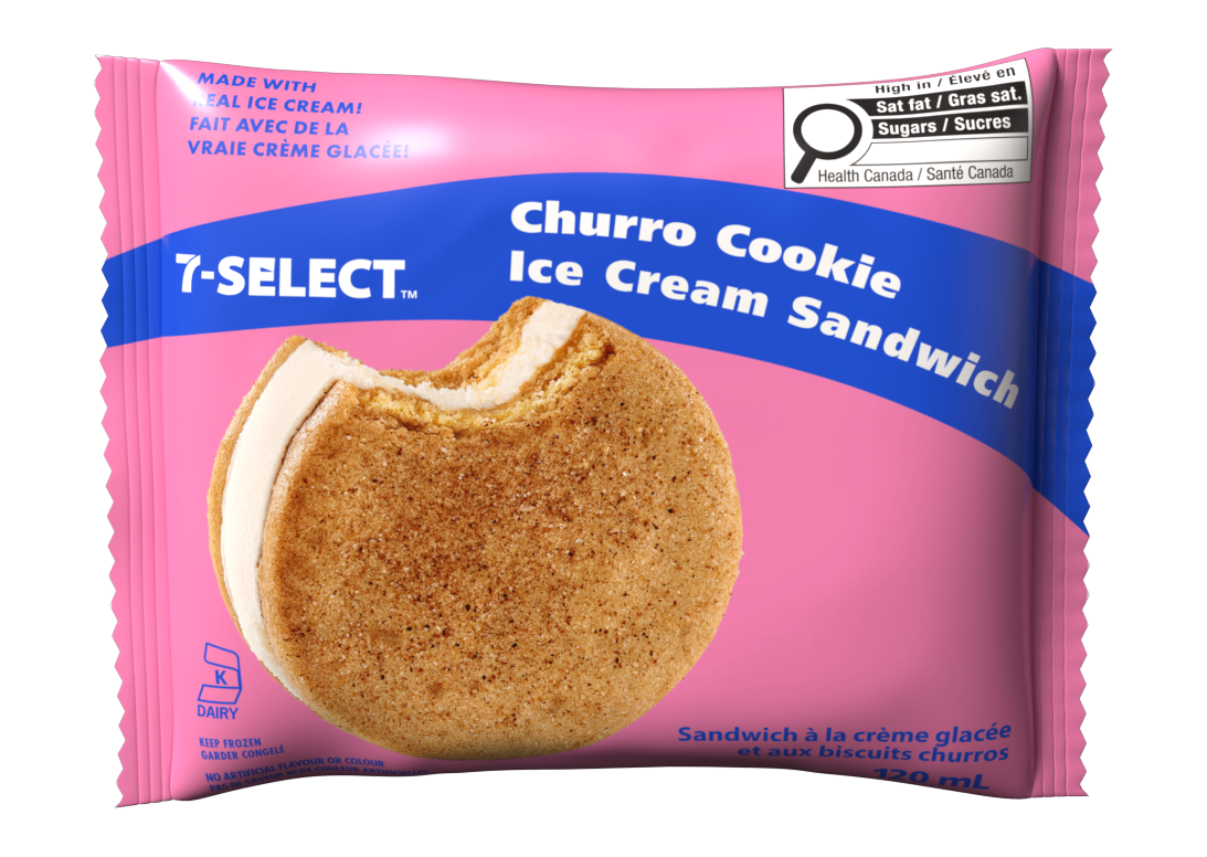 Churro Cookie Ice Cream Sandwich