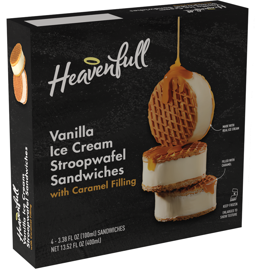 Vanilla Ice Cream Stroopwafel Sandwiches