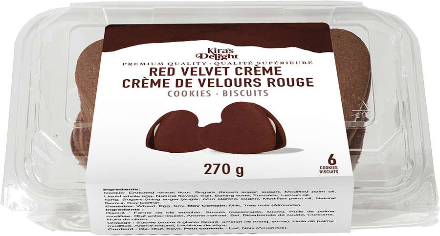 Red Velvet Crème Cookies (6 ct)