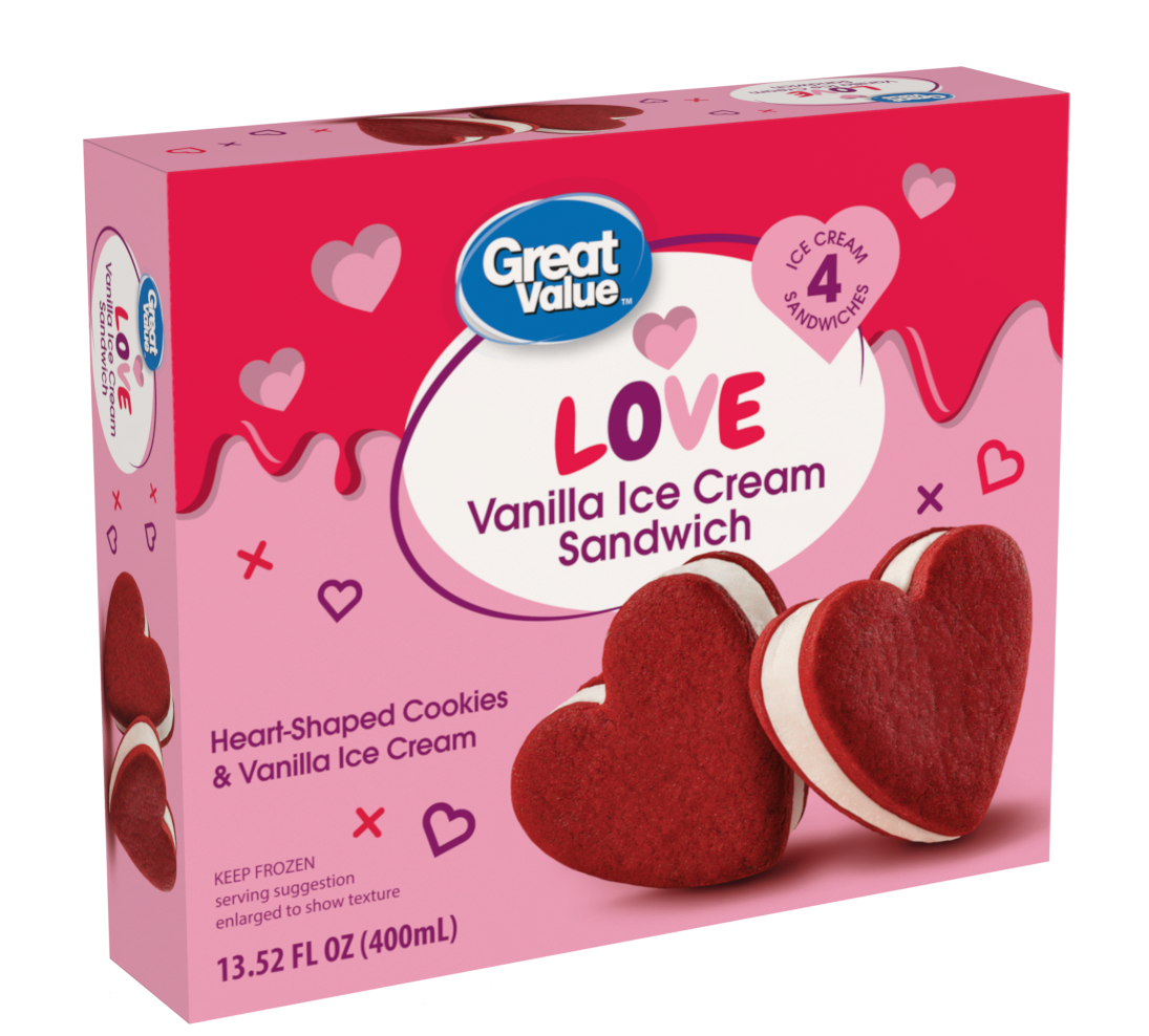 Love Vanilla Ice Cream Sandwiches (4 ct)
