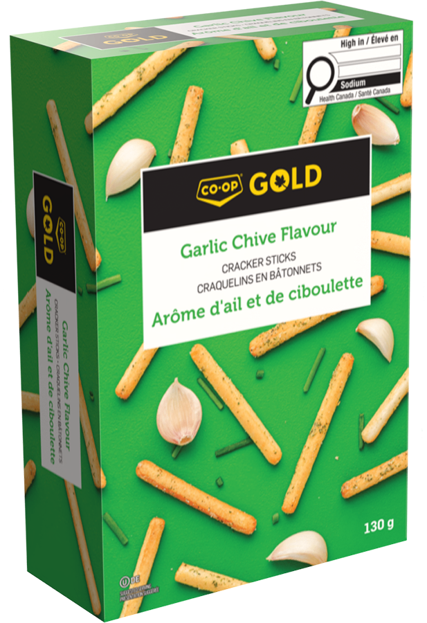 Garlic Chive Cracker Sticks