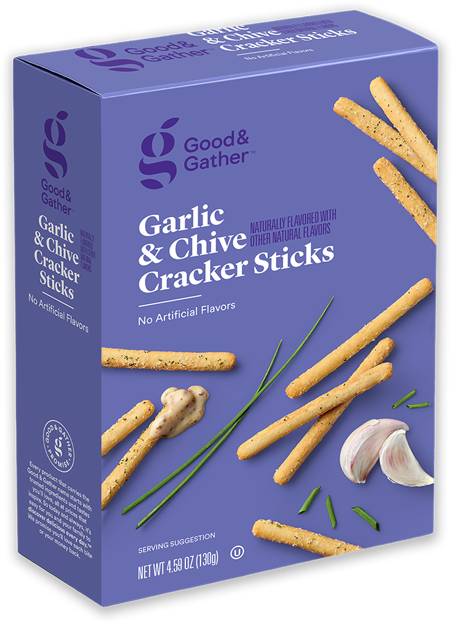 Garlic & Chive Cracker Sticks