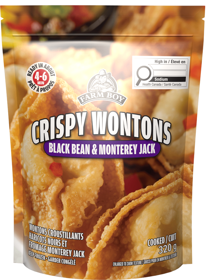 Black Bean & Monterey Jack Crispy Wontons