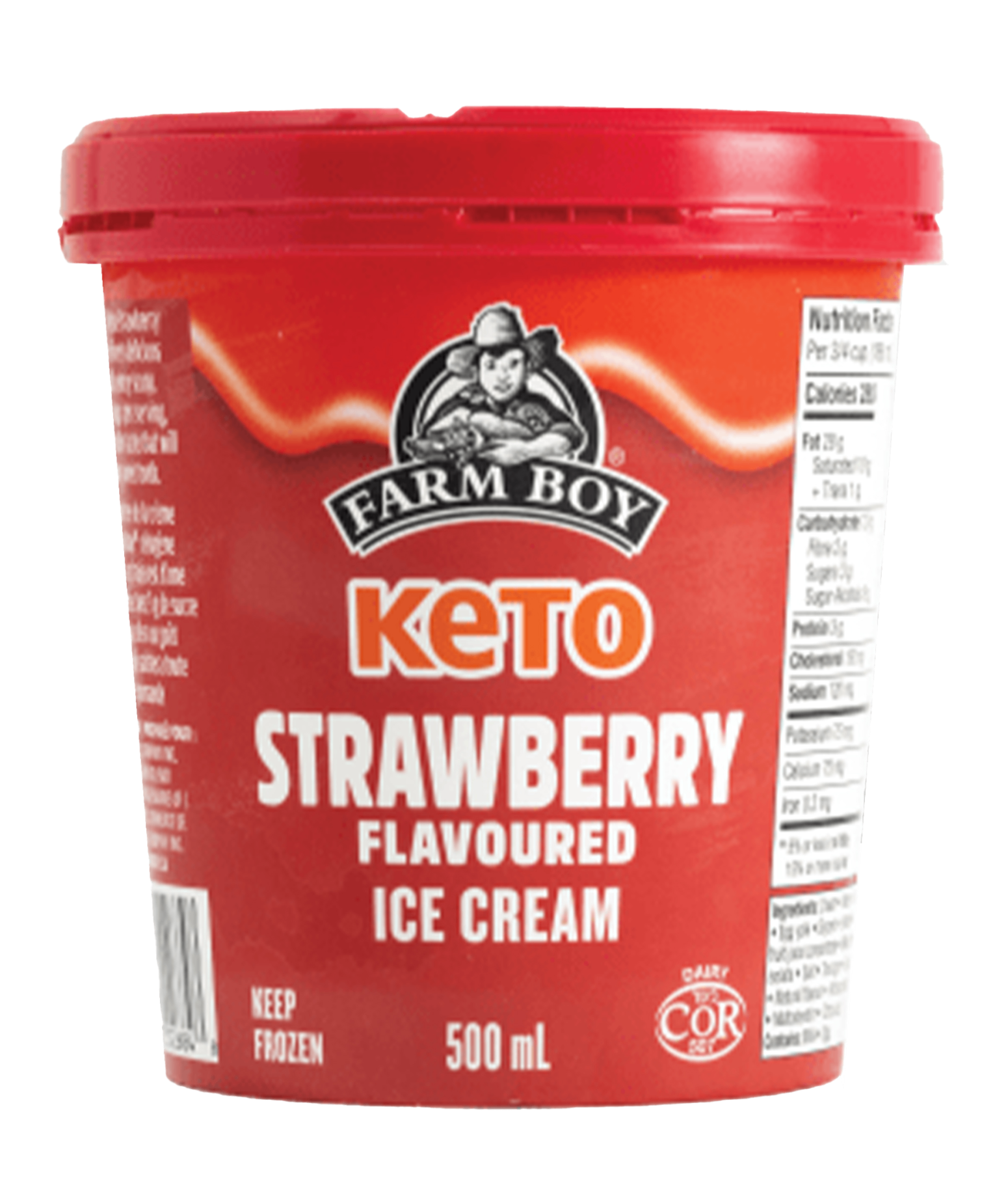 Keto Strawberry Flavoured Ice Cream