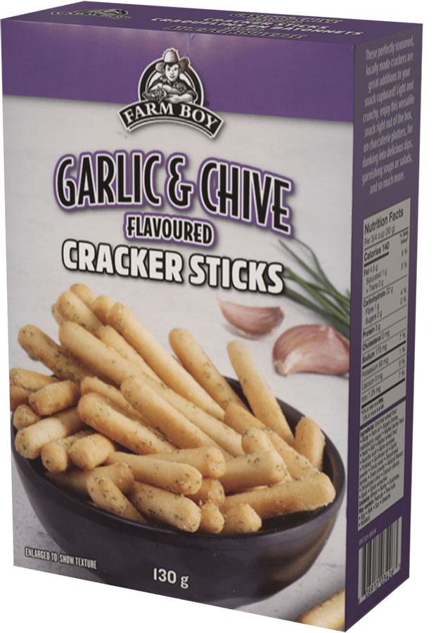 Cracker Sticks - Garlic & Chive
