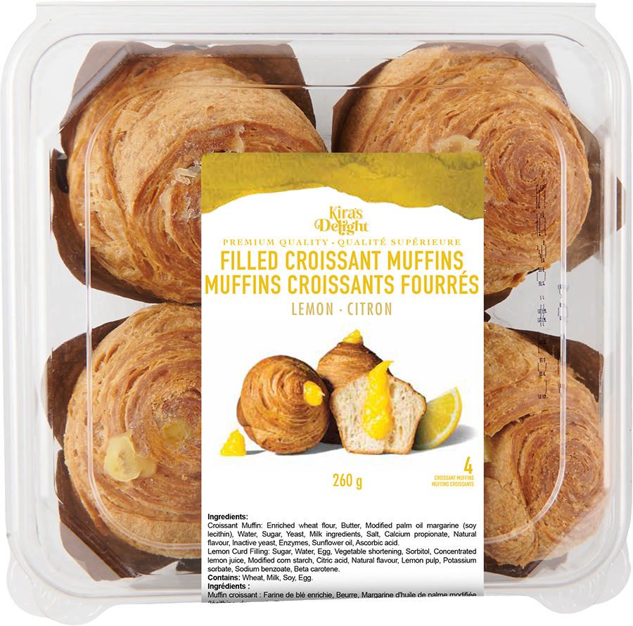 Filled Croissant Muffins - Lemon