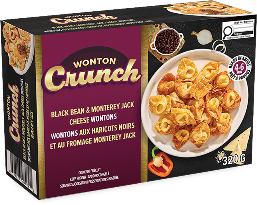 Black Bean & Monterey Jack Cheese Wontons