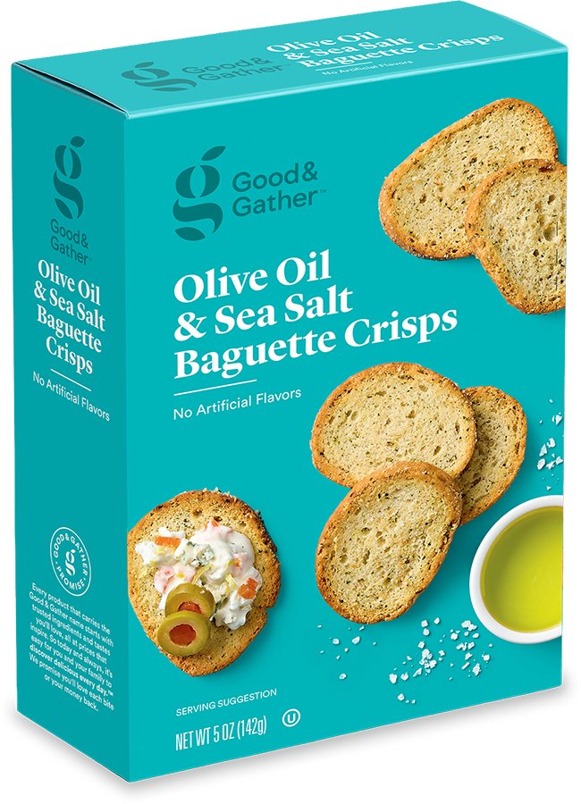 Olive Oil & Sea Salt Baguette Crisps