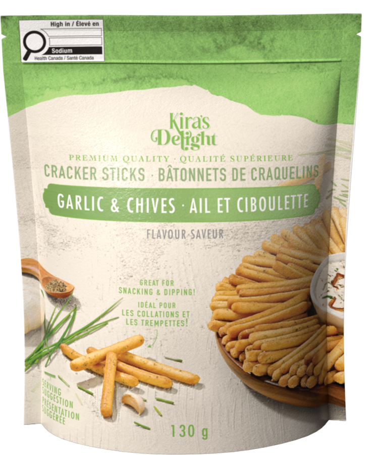 Cracker Sticks - Garlic & Chives