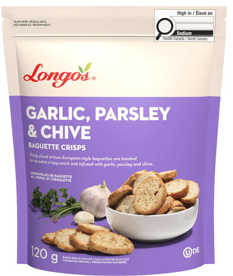 Baguette Crisps - Garlic, Parsley & Chive